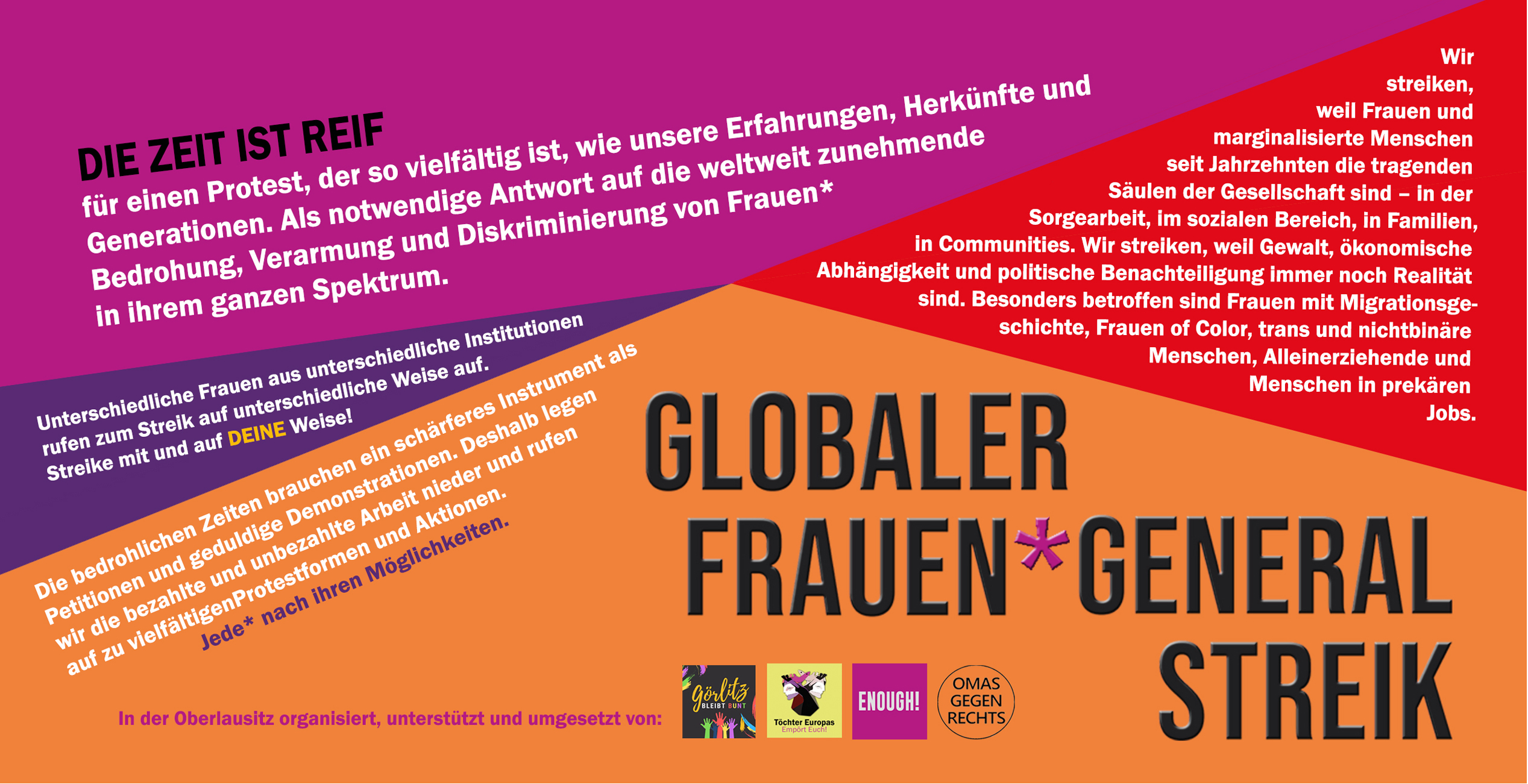 09.03.2026: Frauen:streik in der Lausitz – Weil wir endlich laut genug sein wollen!